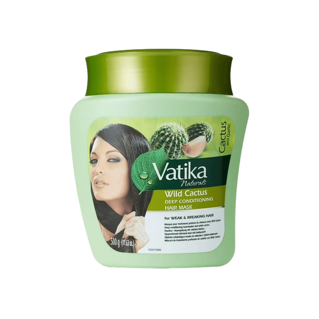 Восстанавливающая маска для волос с кактусом Wild Cactus 500мл Dabur Vatika 5022496005388 - Фото 1 Восстанавливающая маска для волос с кактусом Wild Cactus 500мл Dabur Vatika 5022496005388 - изображение 1