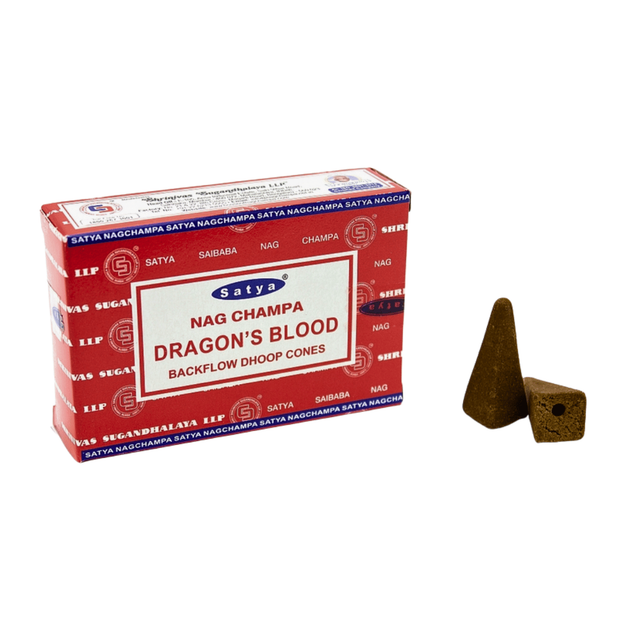 Аромаконусы обратного потока Кровь Дракона Dragon's Blood Backflow Dhoop Cone 10 шт. в уп. Satya 8904234408149 - Фото 1 Аромаконусы обратного потока Кровь Дракона Dragon's Blood Backflow Dhoop Cone 10 шт. в уп. Satya 8904234408149 - изображение 1