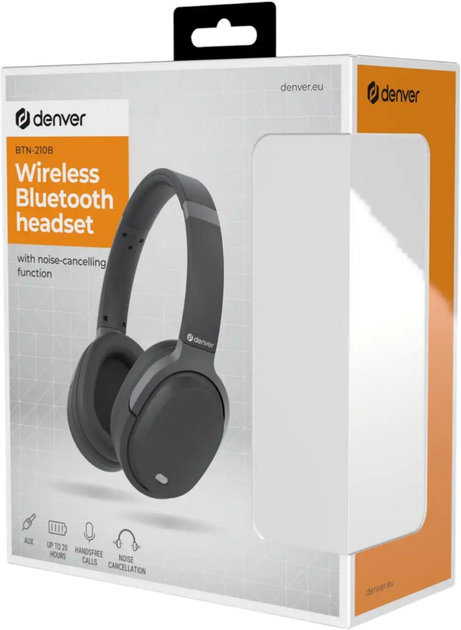 Słuchawki bezprzewodowe Denver BTN-210B Black (5706751073441) - obraz 2