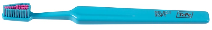 Зубная щетка TePe Colour Soft с цветными ворсинками в 1 ряд Мягкая Голубая ручка (322683-05) - изображение 3