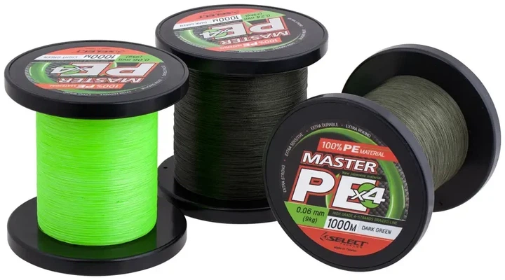 Шнур Select Master PE 1000m (салат.) 0.24mm 29kg - Фото 2 Шнур Select Master PE 1000m (салат.) 0.24mm 29kg - зображення 2