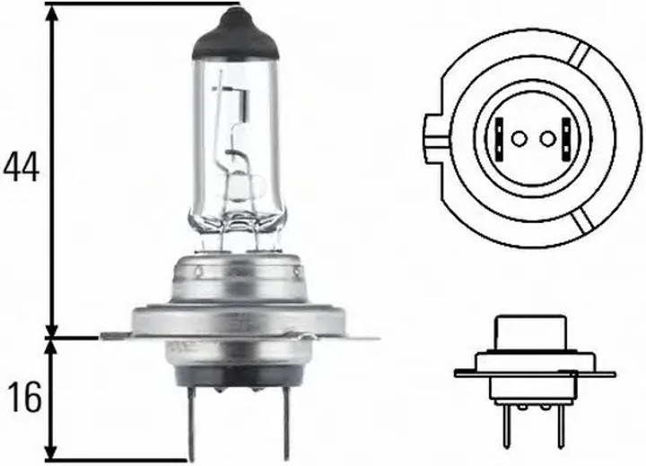 Автомобільна лампа Hella Heavy Duty H7 70 Вт 24 В (8GH007157241) - зображення 3