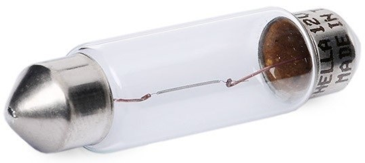 Żarówka samochodowa Hella Standard C10W 12 V (8GM002091131) - obraz 2