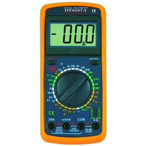 Цифровий мультиметр DT9207A вольтметр / амперметр / тестер 2302 - зображення 7