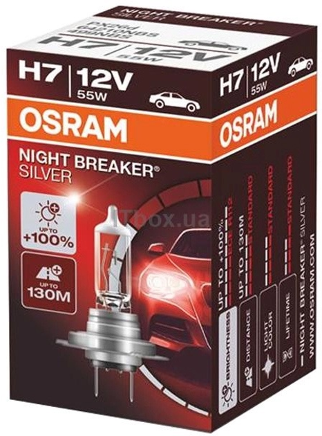 Żarówka samochodowa Osram Night Breaker Silver H7 12 V (64210NBS) - obraz 1