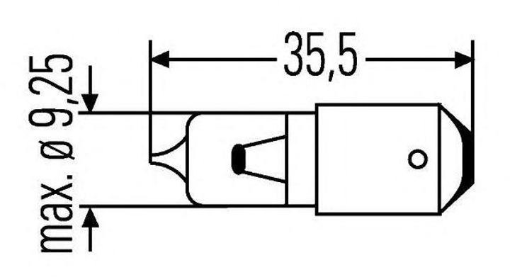 Автомобільна лампа Hella Standard H6W 12 В 6 Вт (8GH007643121) - зображення 3