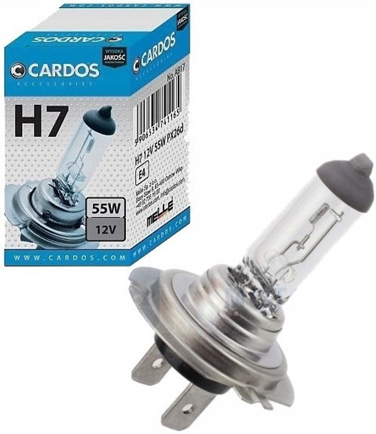 Żarówka samochodowa Cardos Accessories H7 12V 55 W (K2 AH715) - obraz 1