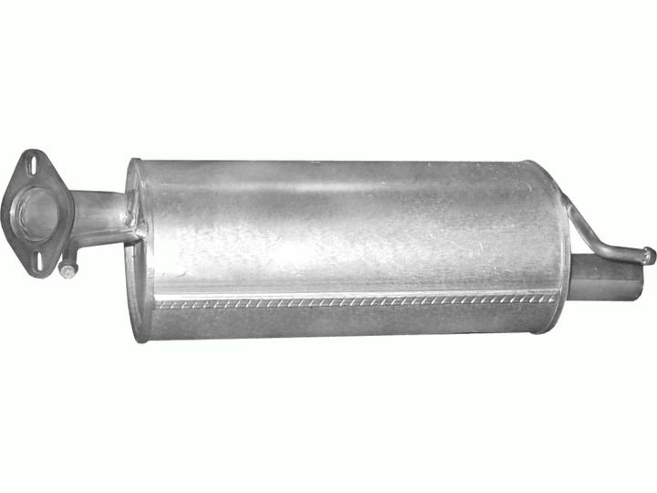 Глушник Сузукі Свіфт (Suzuki Swift) 1.3 D / 1.5 05 - (25.69) Polmostrow алюминизированный - зображення 2