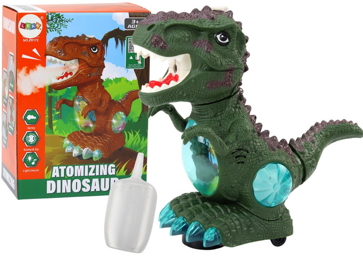 Динозавр LEAN Toys Тиранозавр на батарейках Зелений 19736 (5905991011118) - зображення 2