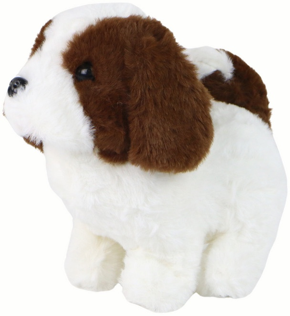 Собака LEAN Toys Щеня рухається та гавкає Біло-коричневий 14984 (5905515354639) - зображення 2