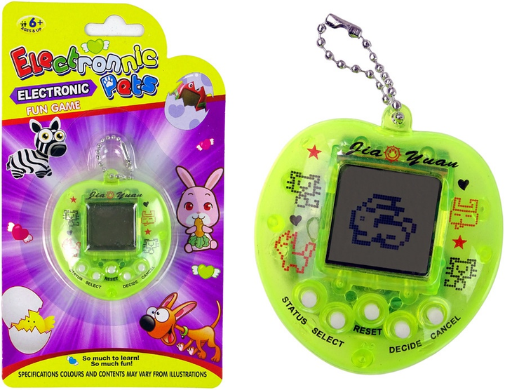Електронна гра LEAN Toys Тамагочі – звірятко Жовтий 12677 (5905214977153) - зображення 2