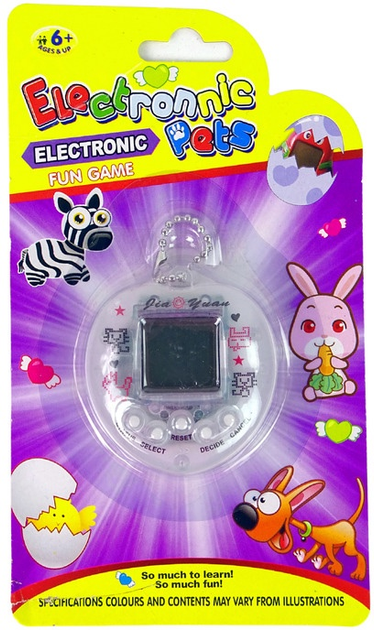 Електронна гра LEAN Toys Тамагочі – звірятко Білий 12675 (5905214977139) - зображення 1