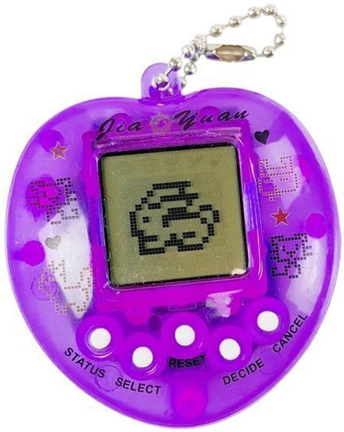 Gra elektroniczna LEAN Toys Tamagotchi z krótkim łańcuszkiem Fioletowy 4009 (5907625580038) - obraz 3