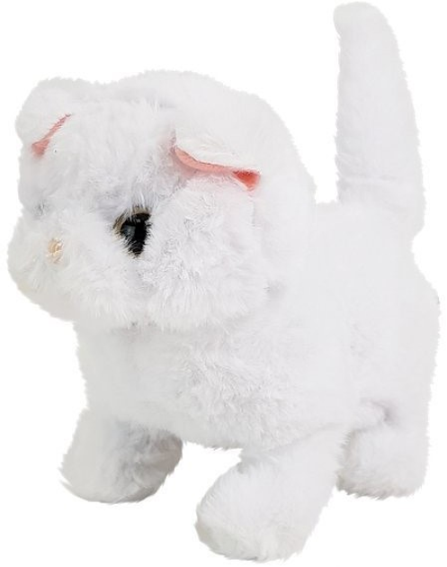 Кіт LEAN Toys Перс ходить і рухає хвостом на батарейках Білий 7350 (5905323214262) - зображення 4