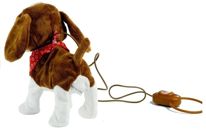 Песик LEAN Toys махає хвостом та співає на повідку 2578 (5902808153917) - зображення 4