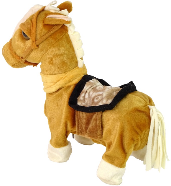 Кінь LEAN Toys зі світлою гривкою та музикою Світло-коричневий 12683 (5905214977214) - зображення 2