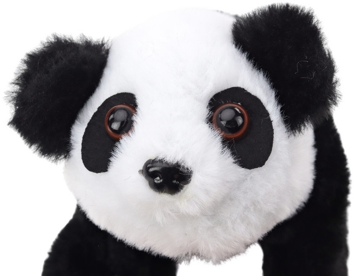 Panda LEAN Toys w transporterze Różowy Niebieski 17613 (5905991004622) - obraz 3