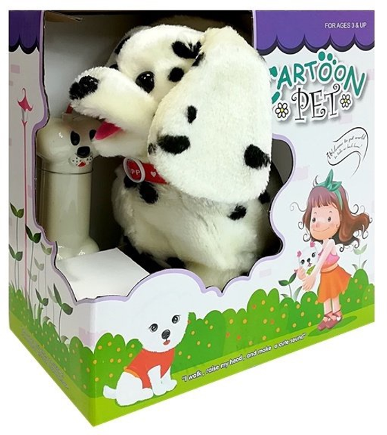 Pies LEAN Toys Dalmatyńczyk ze smyczą i kością sterowany pilotem 4849 (5907625586771) - obraz 1