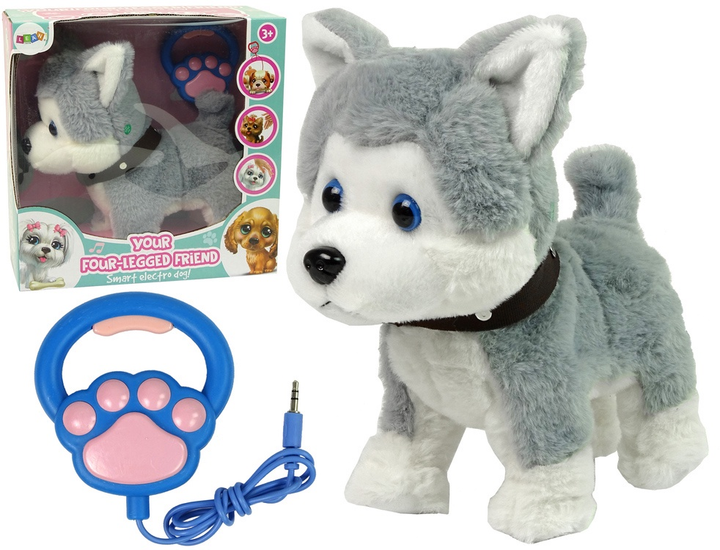 Песик LEAN Toys Хаскі ходить та грає музику на повідку 9964 (5904204758222) - зображення 2