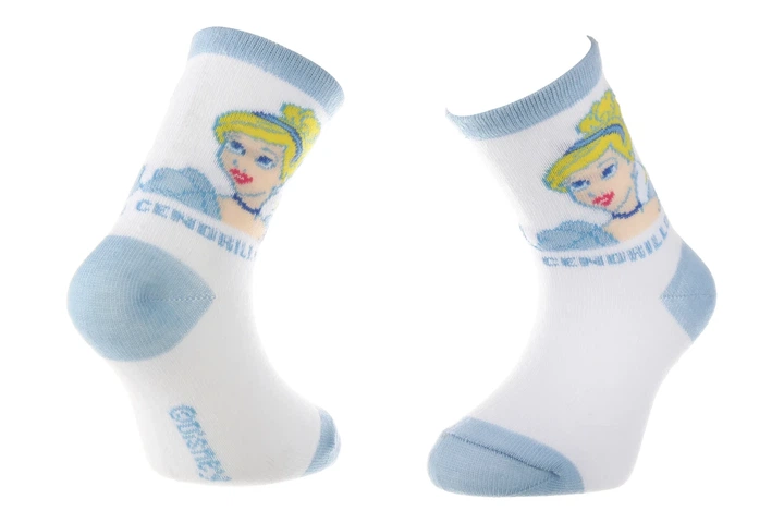 Шкарпетки Disney Princess Cinderella 23-26 white 43891047-1 - Фото 1 Шкарпетки Disney Princess Cinderella 23-26 white 43891047-1 - зображення 1