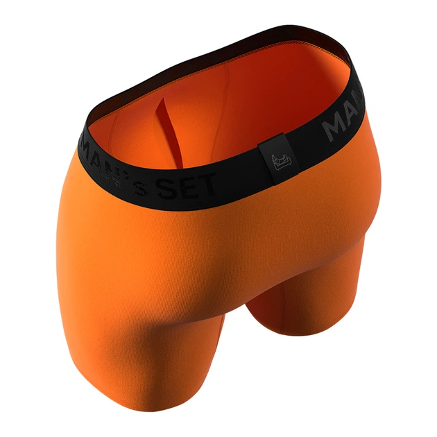 Боксери чоловічі анатомічні MAN SET Anatomic Long w/skew fly Plus Black Series 8XL Помаранчевий - зображення 4