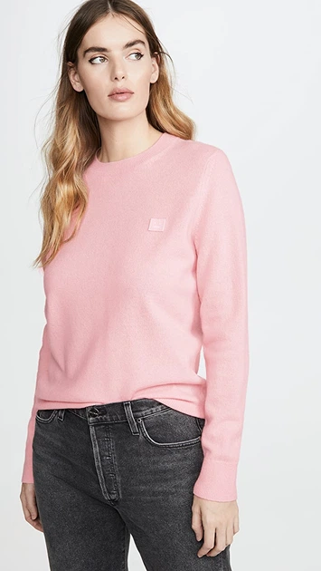 Светр No Brand Mini Kalon Face Crew Knit Blush Pink XS - Фото 1 Светр No Brand Mini Kalon Face Crew Knit Blush Pink XS - зображення 1