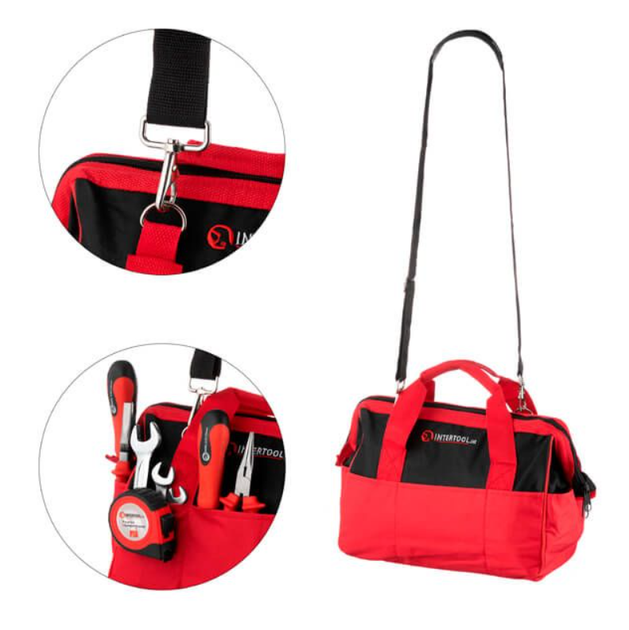 Сумка для инструмента Intertool 20 карманов 305 х 190 х 267 мм (BX-9003) - Фото 2 Сумка для инструмента Intertool 20 карманов 305 х 190 х 267 мм (BX-9003) - изображение 2