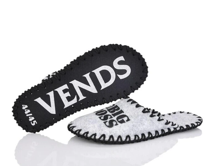 Чоловічі фетрові капці VENDS 384 сірий 42-43р 27,5 см - Фото 2 Чоловічі фетрові капці VENDS 384 сірий 42-43р 27,5 см - зображення 2