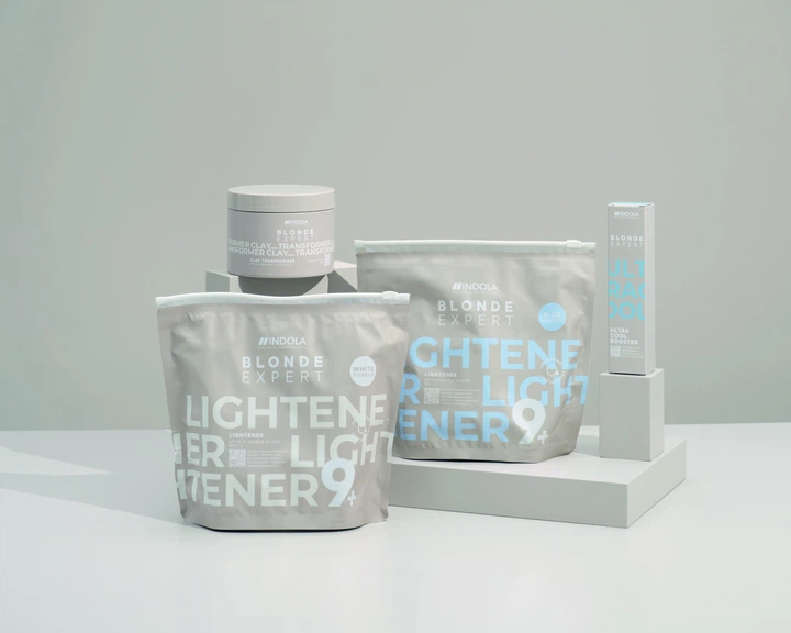Proszek do rozjaśniania włosów Indola Blonde Expert Lightener 9+ Blue 450 g (4067971102856) - obraz 4