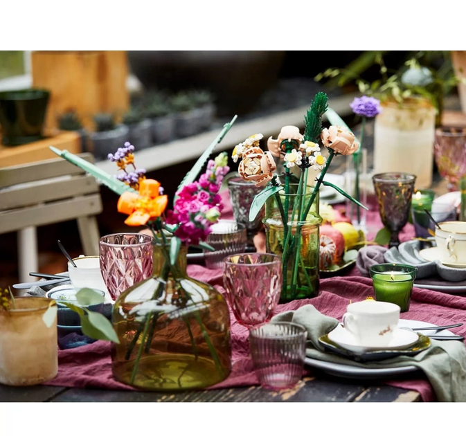 Конструктор букет цветов Botanical 756 деталей - изображение 5