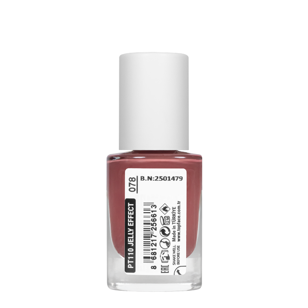 Лак для ногтей topface Jelly Effect Nail Polish быстросохнущий PT110 , 78 Серо-красный - Фото 2 Лак для ногтей topface Jelly Effect Nail Polish быстросохнущий PT110 , 78 Серо-красный - изображение 2