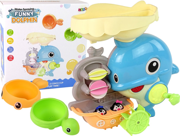 Zabawka do kąpieli LEAN Toys Delfin z wodospadem 13081 (5905323212817) - obraz 2