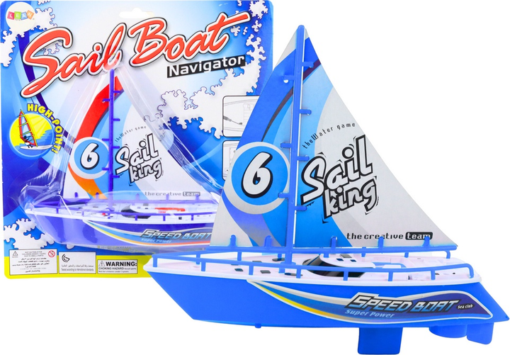 Водна іграшка LEAN Toys Човен синій 18692 (5905991019022) - зображення 2