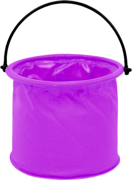 Wiaderko LEAN Toys składane Fioletowe 20210 (5905991023951) - obraz 1