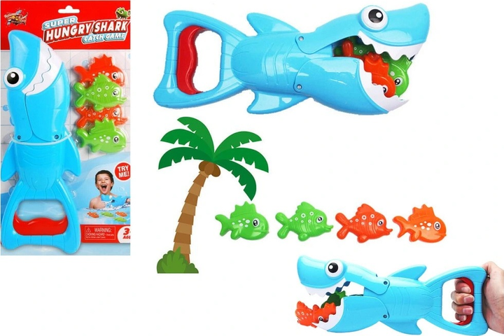Gra kąpielowa LEAN Toys Rekin Łowca rybek Niebieski 20478 (5905991027652) - obraz 2