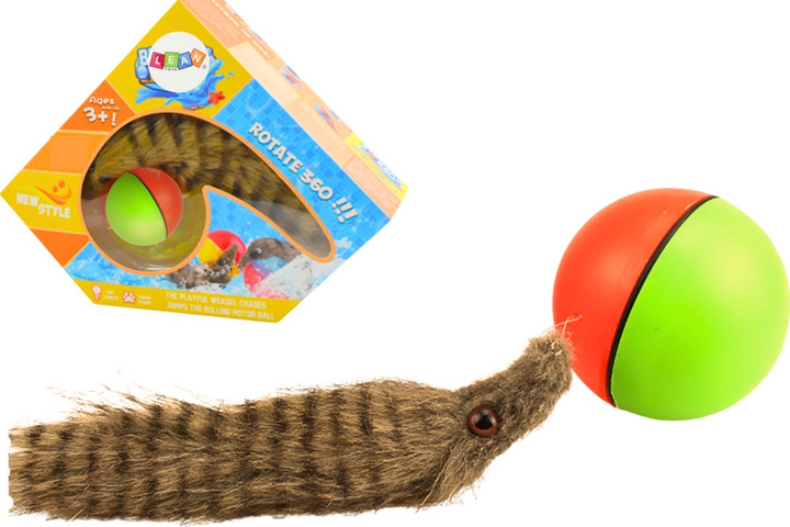 Zabawka do kąpieli LEAN Toys Fretka z piłką 20528 (5905991028147) - obraz 2