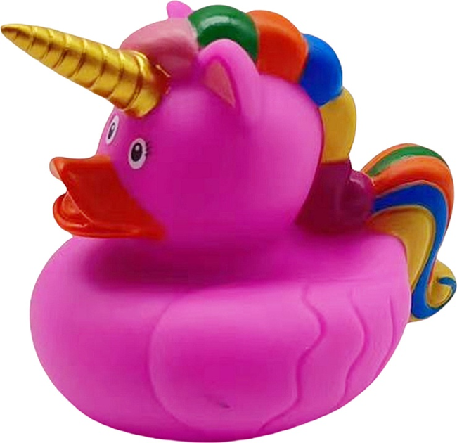 Zabawka do kąpieli LEAN Toys Kaczuszka Jednorożec Różowa 21040 (5905991036050) - obraz 1