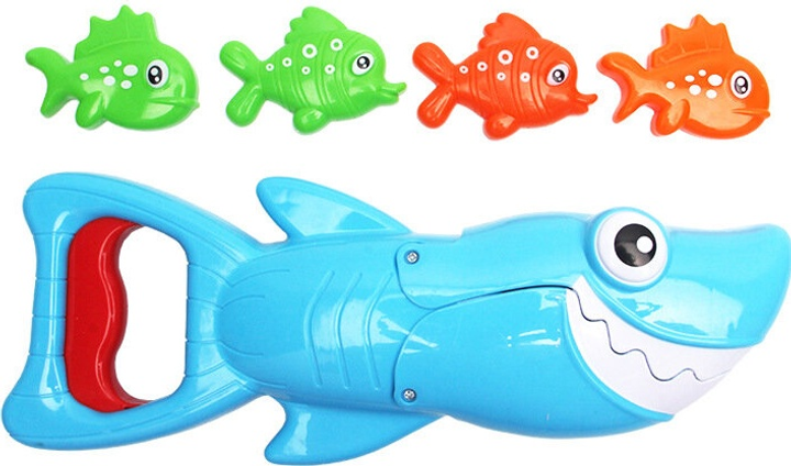 Gra kąpielowa LEAN Toys Rekin Łowca rybek Niebieski 20478 (5905991027652) - obraz 4