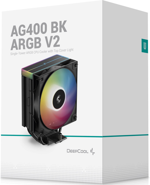 Chłodzenie Deepcool AG400 ARGB V2 Black (R-AG400-BKAMMN-GJD) - obraz 10