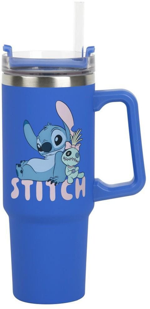 Kubek termiczny Paladone Disney Lilo & Stitch ze słomką 900 ml (5056577758726) - obraz 3