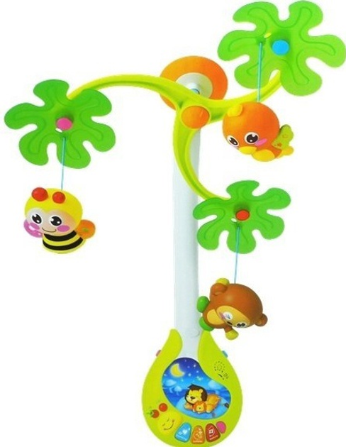 Karuzela z grzechotkami dla maluszka LEAN Toys Pozytywka 3599 (5902808157083) - obraz 3