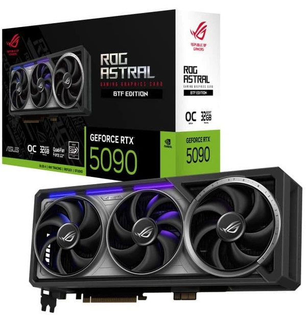 Видеокарта ASUS RTX 5090 32GB ROG Astral BTF OC Edition (ROG Видеокарта ASUS RTX 5090 32GB ROG Astral BTF OC Edition (ROG