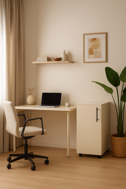 Пенал закрытый низкий ОП-711 Orange-Line 350х347х750 Кашемир - Фото 2 Пенал закрытый низкий ОП-711 Orange-Line 350х347х750 Кашемир - изображение 2