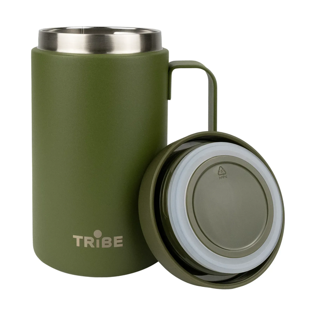 Чашка-термос Tribe Adventure Mug 450 мл T-FA-0032, olive (T-FA-0032-olive) - зображення 2