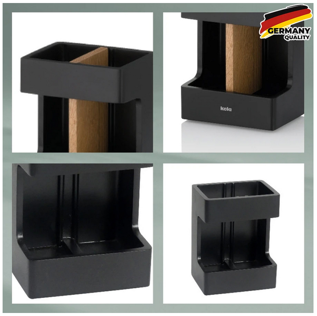 Ogranizer na szczoteczki Kela Cube czarny (23688) (4025457236884) - obraz 2