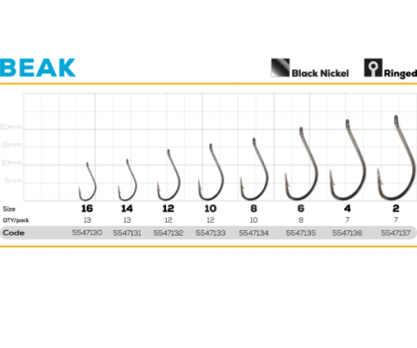 Набір гачків Golden Catch Beak #8 10шт Сріблястий - Фото 2 Набір гачків Golden Catch Beak #8 10шт Сріблястий - зображення 2