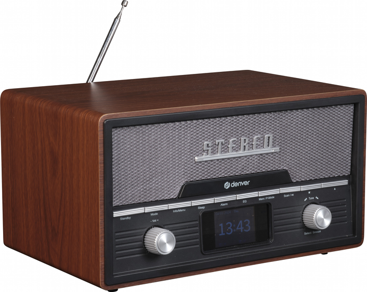 Odbiornik radiowy Denver MDA-525DW Dark Wood (5706751073472) - obraz 3
