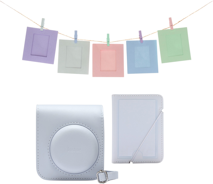 Комплект аксесуарів для камери Fujifilm Instax Mini 12 Accessory Kit Clay White (8720094752075) - зображення 2