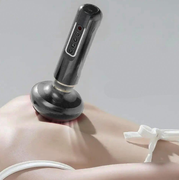 Массажер Cupping machine баночный, вакуумный, антицеллюлитный, 12 режимов, с инфракрасным нагреванием, серый - изображение 3
