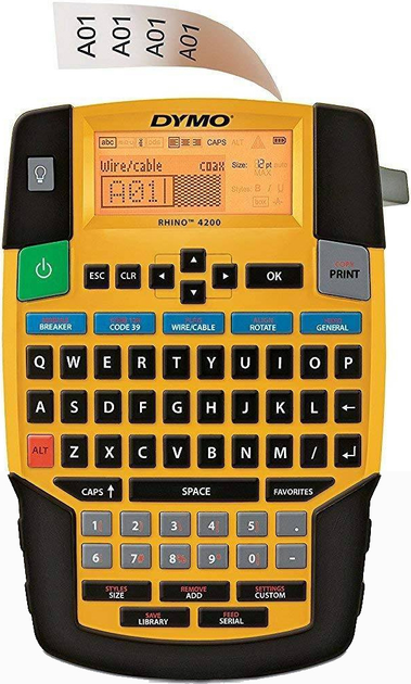 Drukarka etykiet Dymo Rhino 4200 Yellow (S0955990) - obraz 1